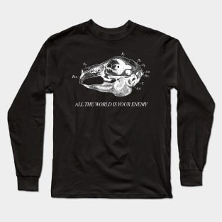 All The World is Your Enemy (white colourway) Long Sleeve T-Shirt